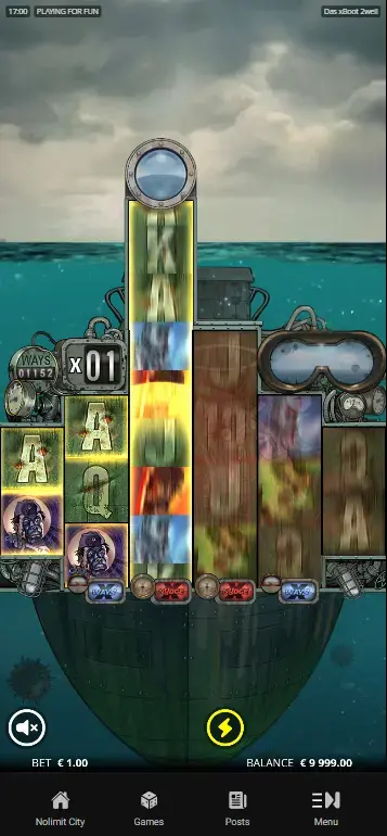 Das xBoot 2wei torpedo launch sequence with parts loaded